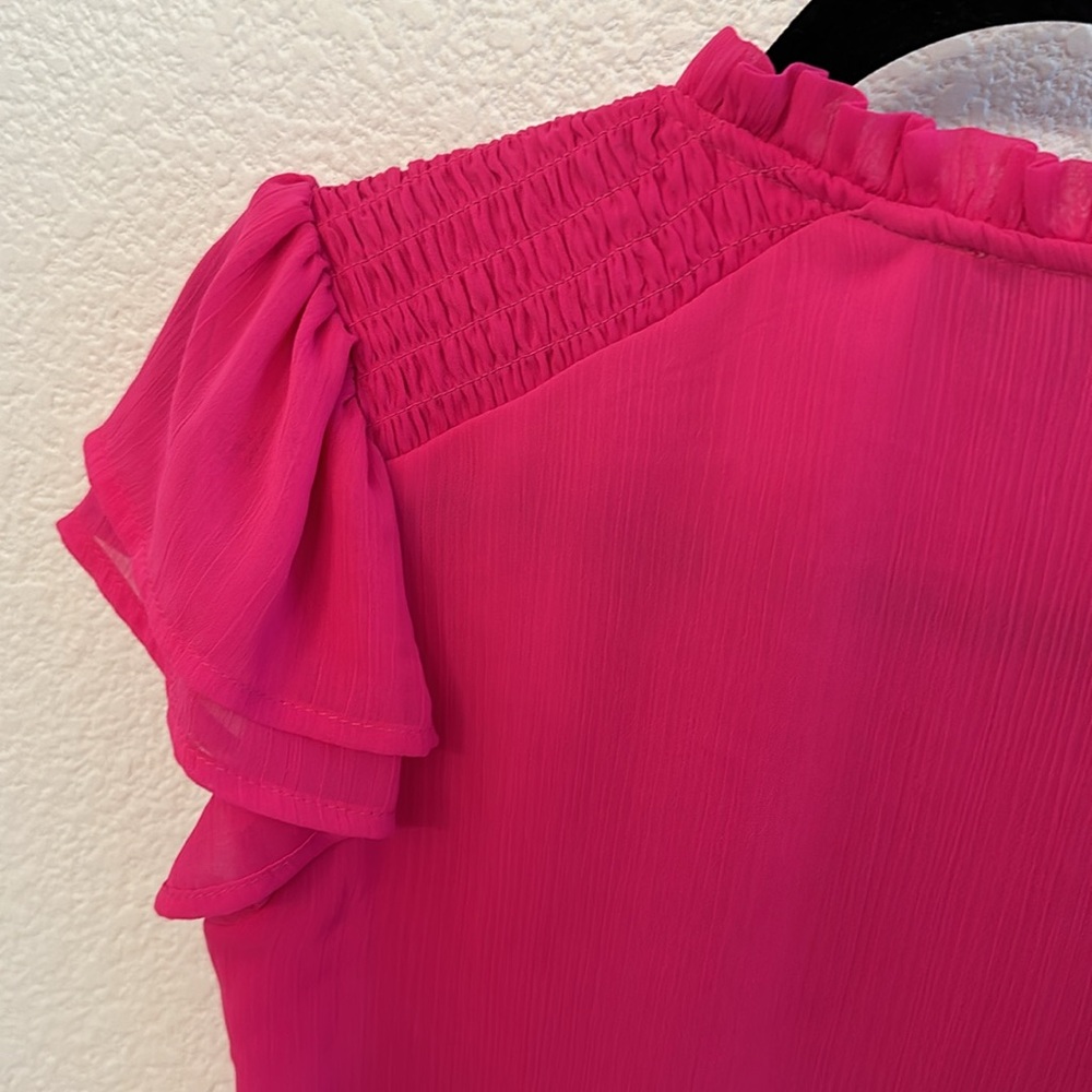 Hot pink blouse xs - Picture 8 of 9